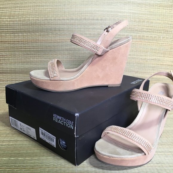 Kenneth Cole Suede Platform Wedge - size 10 - Picture 3 of 12